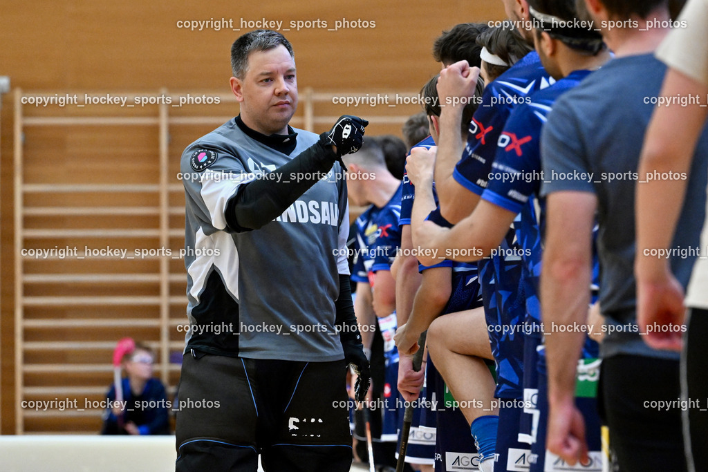 VSV Unihockey vs. Wiener Floorball Verein | #87 Timmo Taurer VSV Unihockey, VSV Unihockey vs. Wiener Floorball Verein, VSV Unihockey vs. Wiener Floorball Verein am 18.05.2025 in Villach (Ballspielhalle St. Martin), Austria, (Photo by Bernd Stefan)