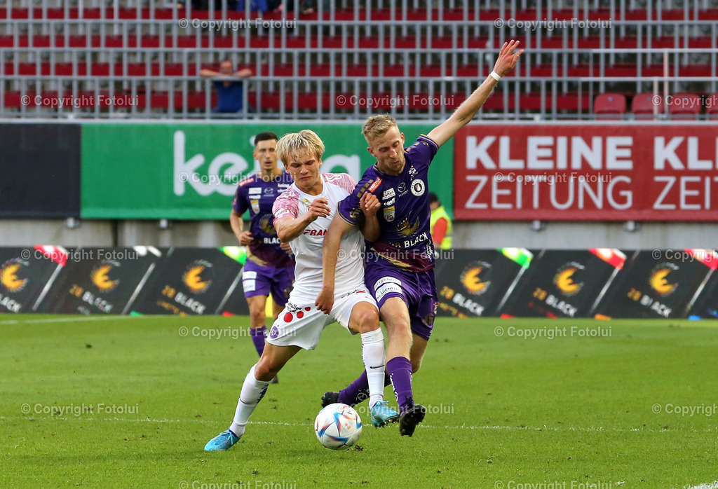 A_LUI_280822_07 | SPORT,FUSSBALL,ADMIRAL BUNDESLIGA AUSTRIA KLAGENFURT-AUSTRIA WIEN  28.08.2022 IM BILD: MATTHIAS BRAUNOEDER (WIEN) UND CHRISTOHER CVETKO (KLAGENFURT) FOTO: FOTOLUI/MARIO WIMMER