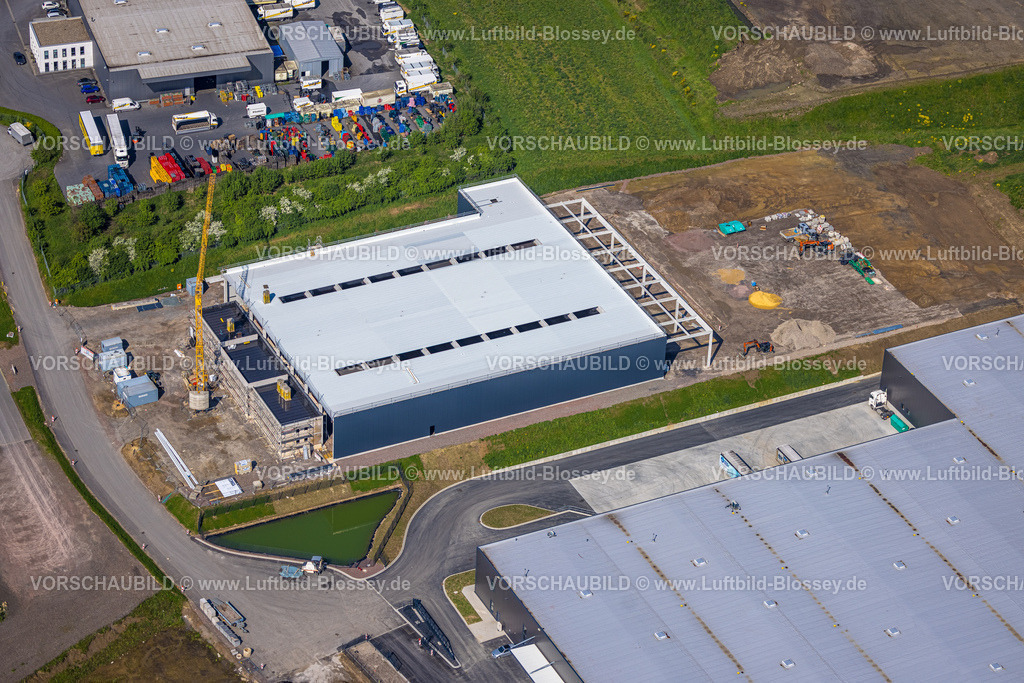 Arnsberg230500197 | Luftbild, Gewerbegebiet Gut Nierhof, Baustelle und Neubau, Voßwinkel, Arnsberg, Sauerland, Nordrhein-Westfalen, Deutschland