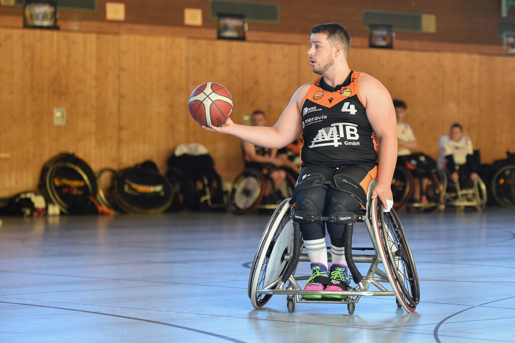 2024-10-26-0487 | RSKV Tuebingen vs. Hannover United 2, Rollstuhlbasketball, 2. Bundesliga Sued, 3. Spieltag, Saison 2024/2025, 26.10.2024, Foto: Ralph Kunze - Realisiert mit Pictrs.com