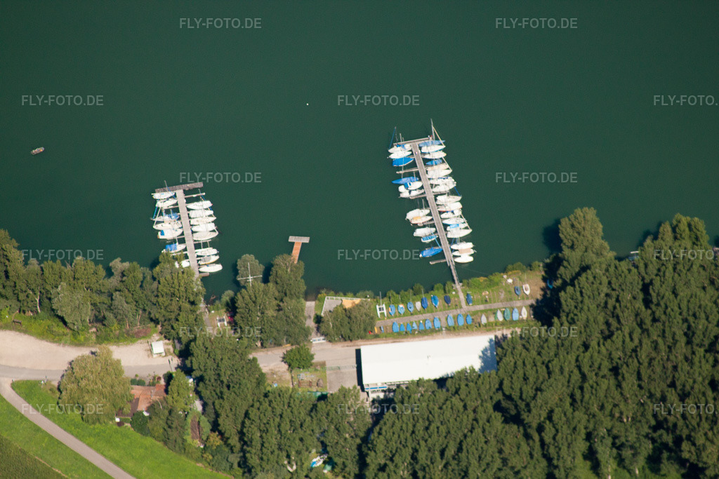 Luftbild: Wörth am Rhein, Yachthafen im Ortsteil Maximiliansau in Wörth im Bundesland Rheinland-Pfalz in Deutschland. Foto: IMG_32171.jpg vom 20.08.2010 durch Werner Riehm/FLY-FOTO.de