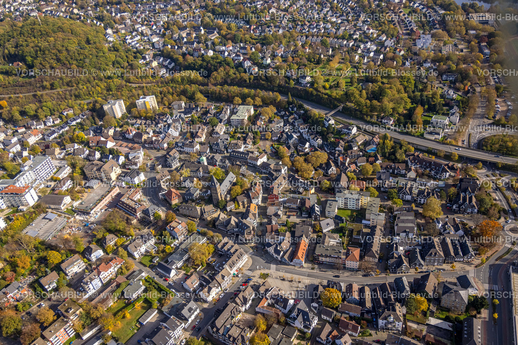 Herdecke221016998 | Luftbild, Altstadt, evang Stiftskirche, Rathaus, Herdecke, Ruhrgebiet, Nordrhein-Westfalen, Deutschland