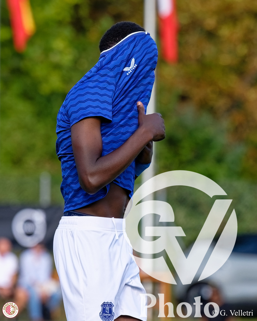 GenevaCup Group Phase - FC Meyrin v Everton FC | during the GenevaCup Group Phase match between FC Meyrin and Everton FC at Stade des Arberes in Meyrin, Switzerland