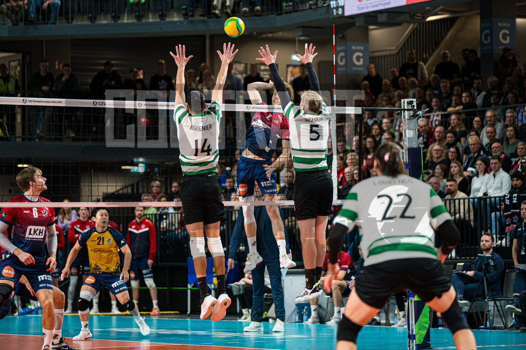 Volleyball I Herren I Saison 2025/2026 I CEV Champions League I CLVM69 I SVG Lüneburg - Sporting CP Lisboa | CONTRAST ZERØ MEDIA - Realisiert mit Pictrs.com