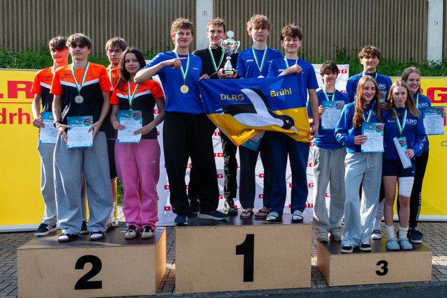 DLRG, Wettkampf, Rettungssport, Landesverbandsmeisterschaften 2026 14.06.2026 | Bedburg, Deutschland - June, 14: Landesmeisterschaften im Rettungssport der Mannschaften im DLRG Landesverband Nordrhein. (Foto: Benedikt Lang (DLRG) - Realisiert mit Pictrs.com