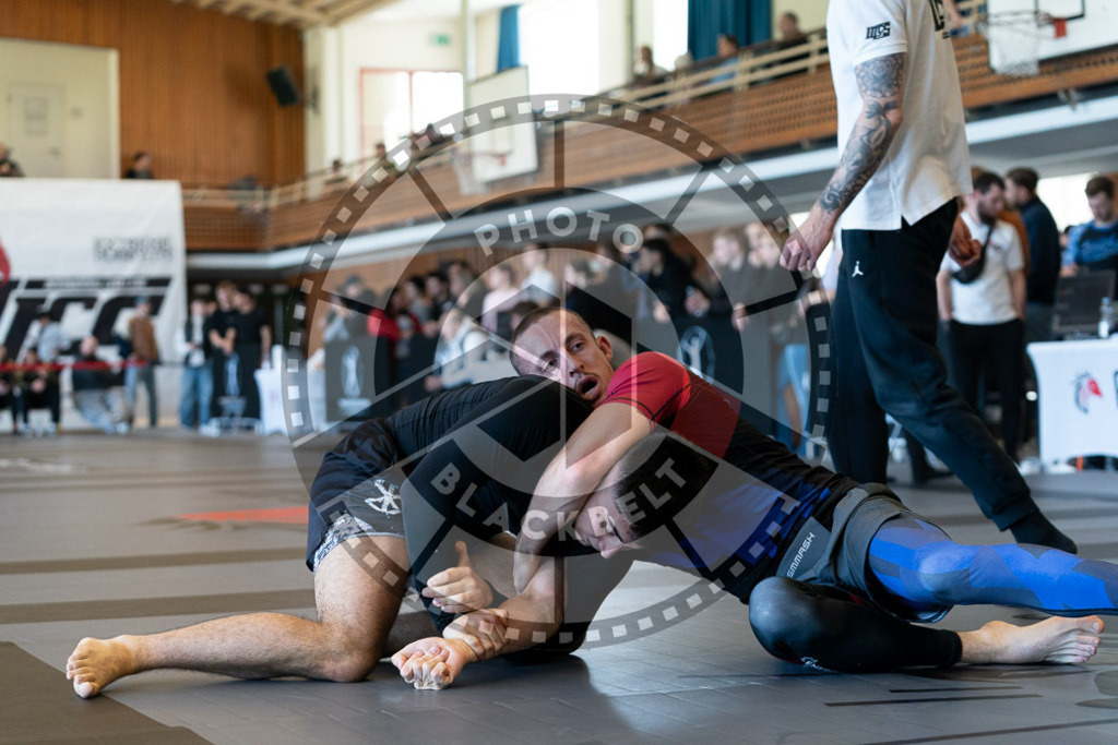 20250329PBB2088 | Fighters compete during the International Luta Livre (ILLCS) Germany IX Spring 2025 Competition spring on March 29, 2025 in Hannover, Germany.© Chiara Dazi