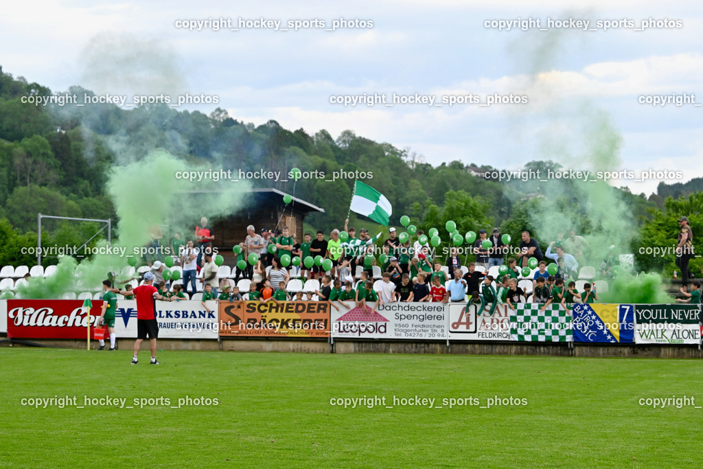SV Feldkirchen vs. ATSV Wolfsberg 26.5.2023 | SV Feldkirchen Fans, Luftballon Aktion, Bengalen