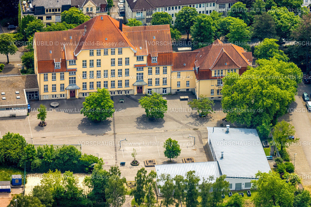 Hattingen250516912 | Luftbild, Gymnasium Waldstraße mit Schulhof, Hattingen, Ruhrgebiet, Nordrhein-Westfalen, Deutschland
