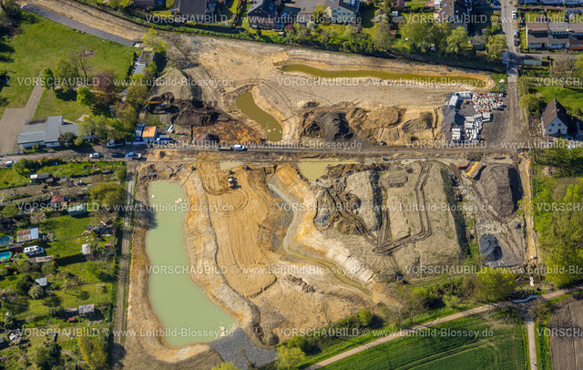 Hamm230400043 | Luftbild, Bauarbeiten Lippeverband, Renaturierung Erlenbach zwischen Mennenkamp und Geithe, Uentrop, Hamm, Ruhrgebiet, Nordrhein-Westfalen, Deutschland