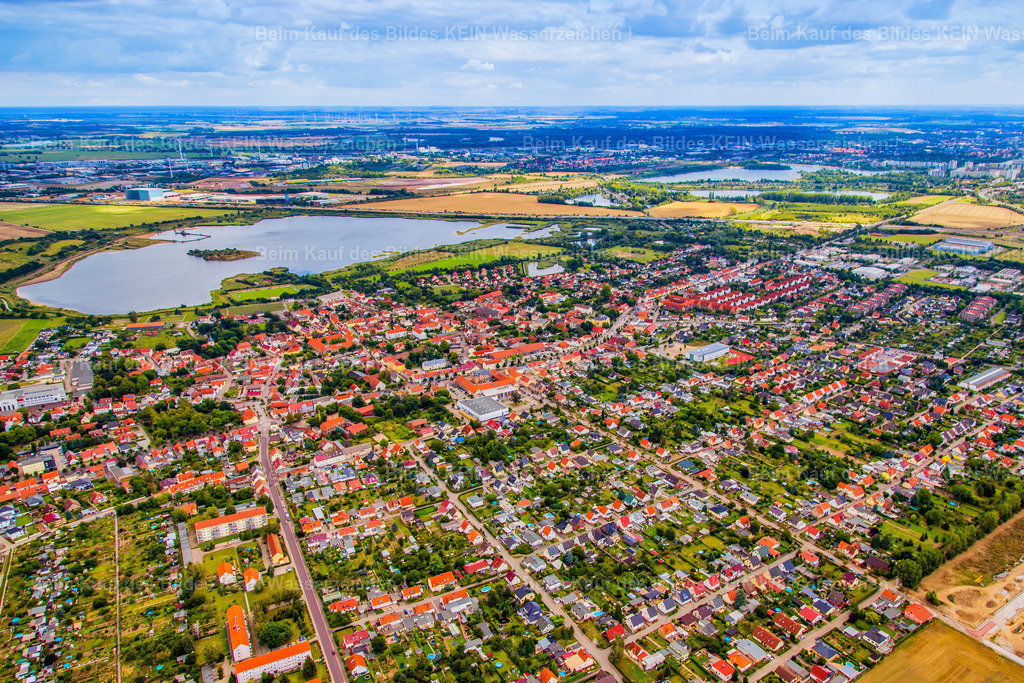 Barleben Übersicht Gyrocopter Adamsee-3 | Barleben komplett Übersicht mit Adamsee und Autobahn A2 - Realisiert mit Pictrs.com