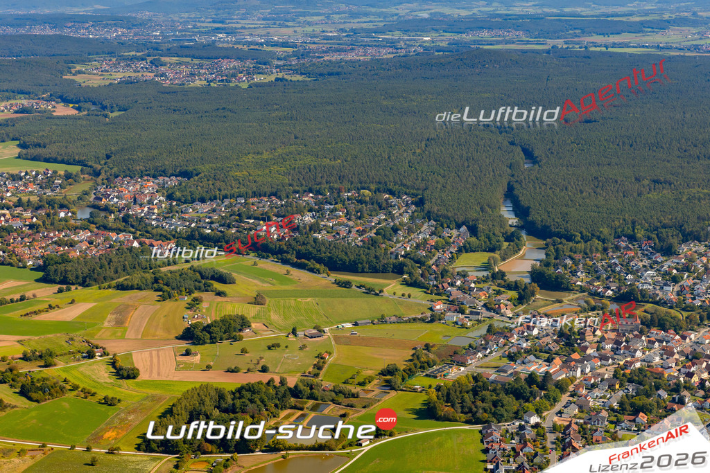 Luftaufnahme von Hemhofen - Die Luftaufnahme wurde 2025 vom UL-Flugzeug heraus erstellt ( keine Drohne ) - Hochauflösende Luftaufnahme - für professionelle Ausdrucke geeignet. Die Geschenkidee !Mit Lizenz und Bildrechte bestellbar