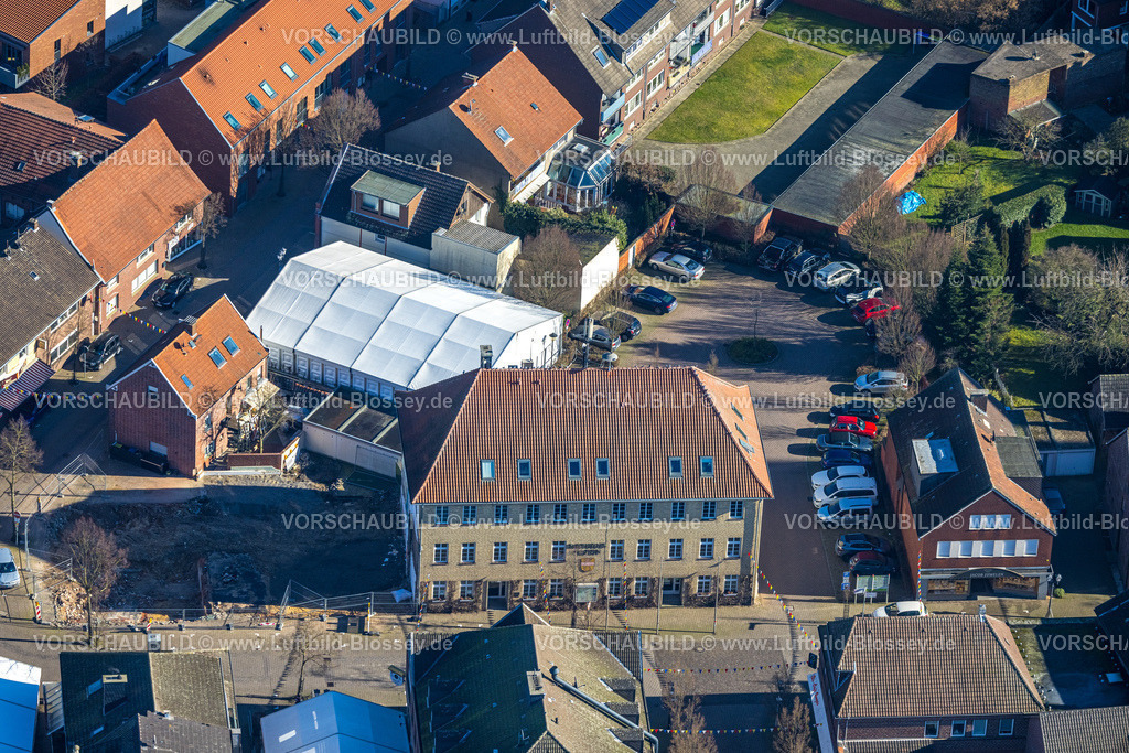 Olfen230206624 | Luftbild, Rathaus, Kirchstraße, Olfen-Stadt, Olfen, Münsterland, Nordrhein-Westfalen, Deutschland