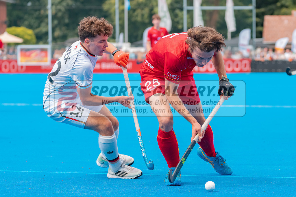 HK_20230716_102894 | Euro Hockey MU18 Boys Finale Belgium vs Germany Championship Girls &amp; Boys am 16.7.2023 CHTC , Krefeld ,
