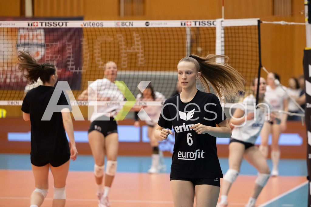 Volleyball I Frauen I Saison 2025-2026 I Volleyball NLA | Women I  Playoffs Finals 1/5 I viteos NUC - VC Kanti Schaffhausen I 06.04.2026 | 6 Nina Cavka (CH) (VC Kanti Schaffhausen) – Aussen - Realisiert mit Pictrs.com