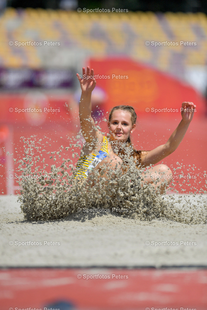 U18 EM - Tag 4_50 | European Athletics U18 Championships am 21.07.2024 in Banska Brystica; Weitsprung, Lynn Michelmann im Finale. Foto: Kai Peters - Realisiert mit Pictrs.com