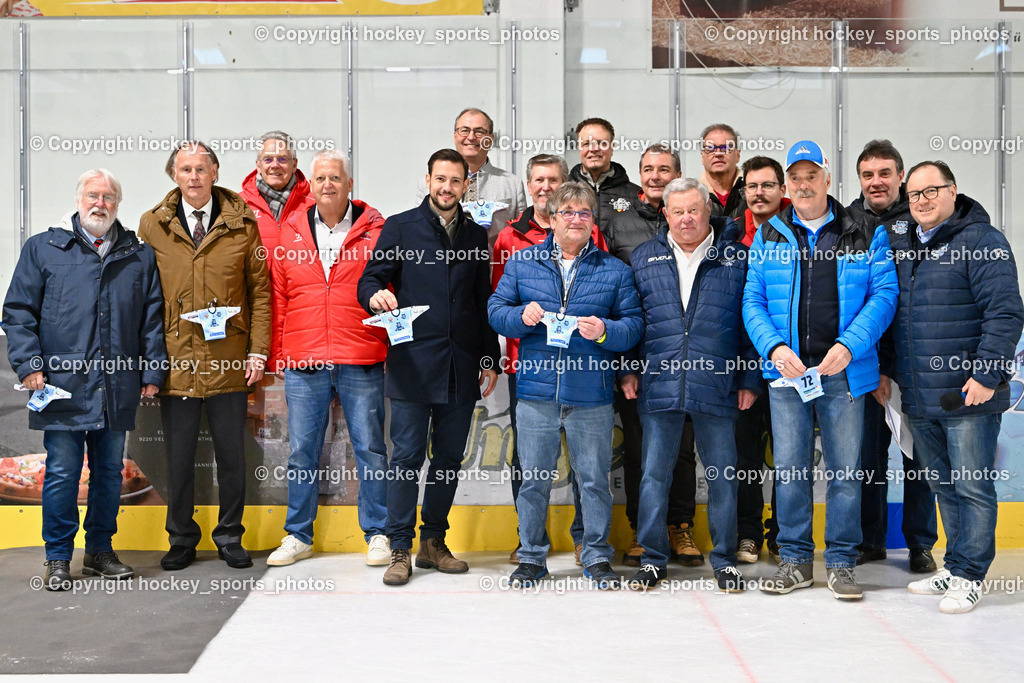 ESC Soccerzone Steindorf 50 Jahr Feier 26.2.2023 | ESC Steindorf Obmann Hans Tschernutter, DR. Dieter Kalt, ASVÖ Kärnten Christoph Schasché, ÖEHV Präsident Klaus Hartmann, Bürgermeister Steindorf Georg Kavalar, Landesrat Sebastian Schuschnig, Landtagsabgeordneter Kärnten Christof Seymann, KEHV Präsident Michael Herzog Löschnig, sportlicher Leiter ESC Steindorf Armin Rac