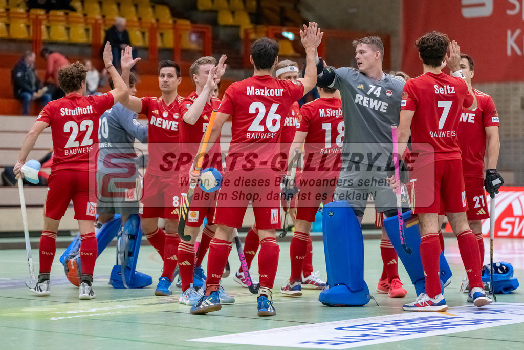 HK_20241214_100202 | 1. Bundesliga Halle Herren Crefelder HTC - Rot-Weiss Köln am 14.12.2024 Halle Glockenpitz, Krefeld ,