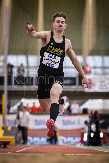 Deutsche Leichtathletik-Hallenmeisterschaften; Dortmund, 01.03.2026 | Benedikt Maurer (LG Stadtwerke München); Deutsche Leichtathletik-Hallenmeisterschaften am 01.03.2026 in der Helmut-Körnig-Halle in Dortmund. 