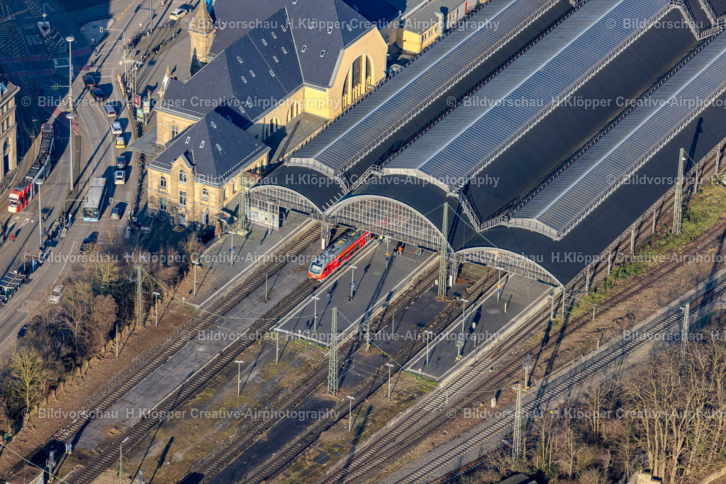 Luftbilder Krefeld-7297 | Hauptbahnhof der Deutschen Bahn in Krefeld - Realisiert mit Pictrs.com