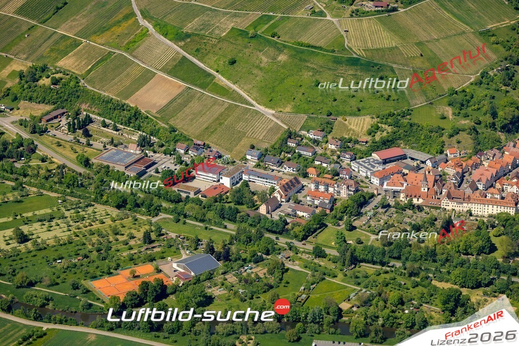 Luftaufnahme der Stadt Ingelfingen - Die Luftaufnahme wurde 2025 vom UL-Flugzeug heraus erstellt ( keine Drohne ) - Hochauflösende Luftaufnahme - für professionelle Ausdrucke geeignet. Die Geschenkidee !Mit Lizenz und Bildrechte bestellbar