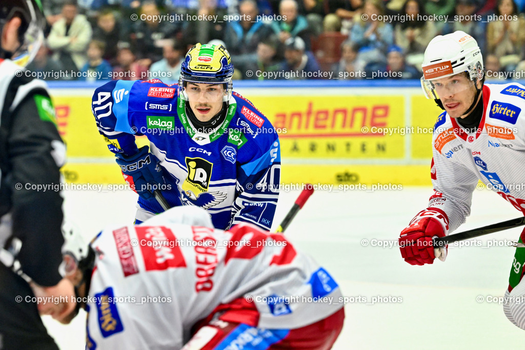 EC IDM Wärmepumpen VSV vs. EC KAC  | #40 WALLENTA Elias EC VSV, #90 Fraser Matthew EC KAC, EC IDM Wärmepumpen VSV vs. EC KAC , EC IDM Wärmepumpen VSV vs. EC KAC  am 27.10.2024 in Villach (Stadthalle Villach), Austria, (Photo by Bernd Stefan)