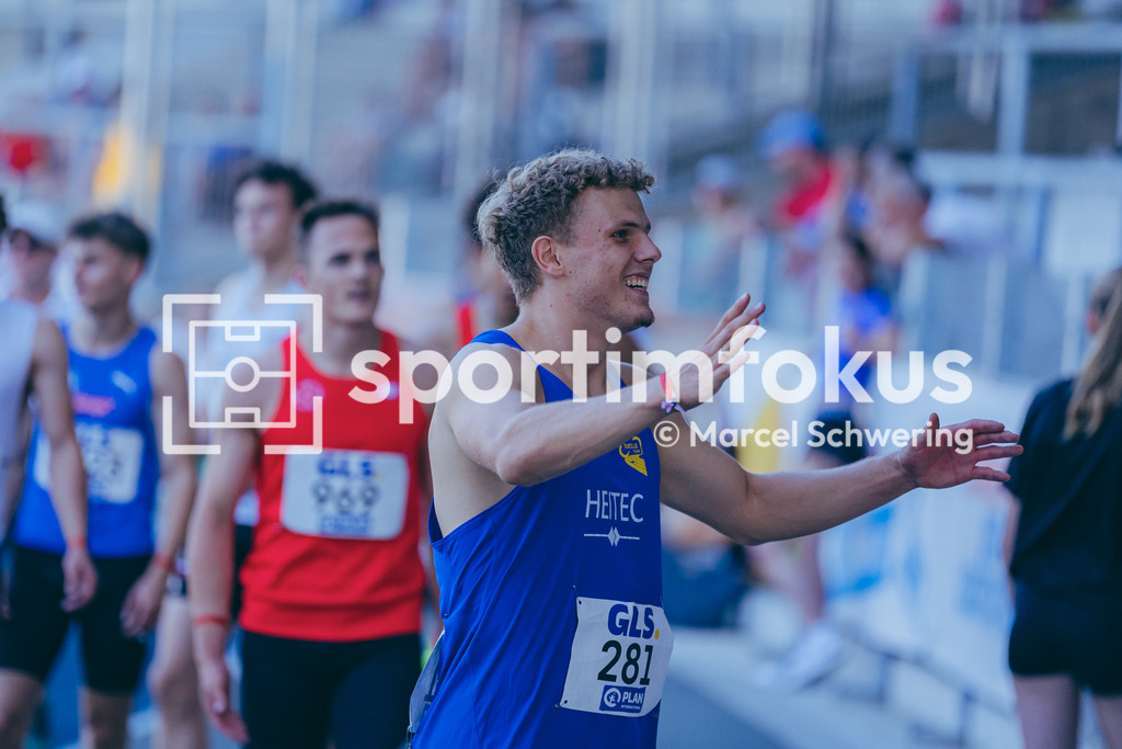 Deutsche Meisterschaften U20 / U16 2026 | Jakob Kemminer, LAC Quelle Fürth, 281, 100-Meter-Lauf Finale, Deutsche Meisterschaften der U20 &amp; U16 2026, Lohrheidestadion Bochum-Wattenscheid, 11.07.2026. Foto: Marcel Schwering / sportimfokus - Realisiert mit Pictrs.com
