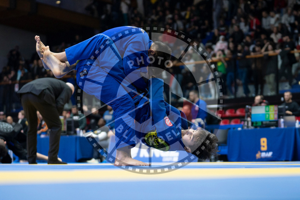 20240119PBB1856 | Fighters compete during the IBJJF European Championship in Paris, France, on January 19, 2024.