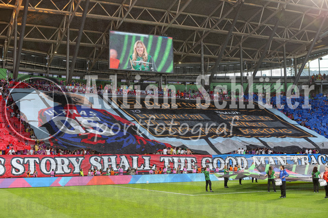 27.05.2026, EUR, Fussball, Herren, Conference League Finale, Saison 2025/2026, Crytsal Palace F.C. - Rayo Vallecano de Madrid | die Choreo von Crystal Palace FC