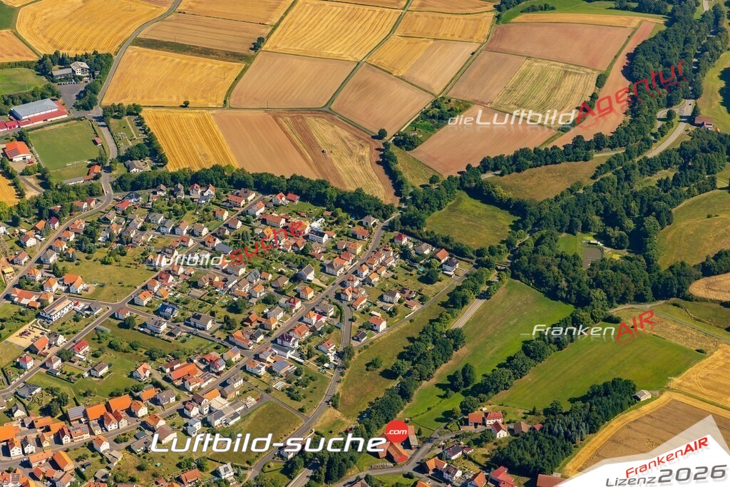 Schöne Luftaufnahme als Geschenk in Ransbach Hohenroda - Die Luftbildaufnahme wurde 2025 vom UL-Flugzeug heraus erstellt ( keine Drohne ) - Hochauflösende Luftaufnahme -Nicht vergleichbar mit Google Maps oder Satelittenbilder- Die Geschenkidee !Mit Lizenz und Bildrechte bestellbar