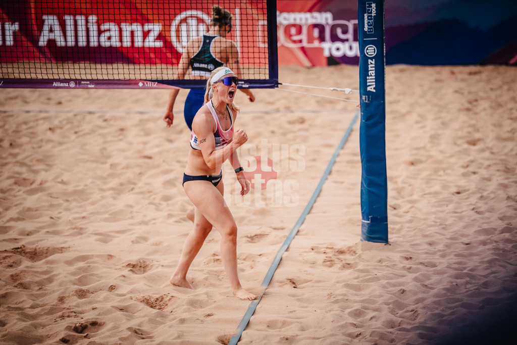 Beachvolleyball | Frauen | Allianz German Beach Tour 2025 | Tourstop München | 11.07.2025 | Anna Behlen jubelt