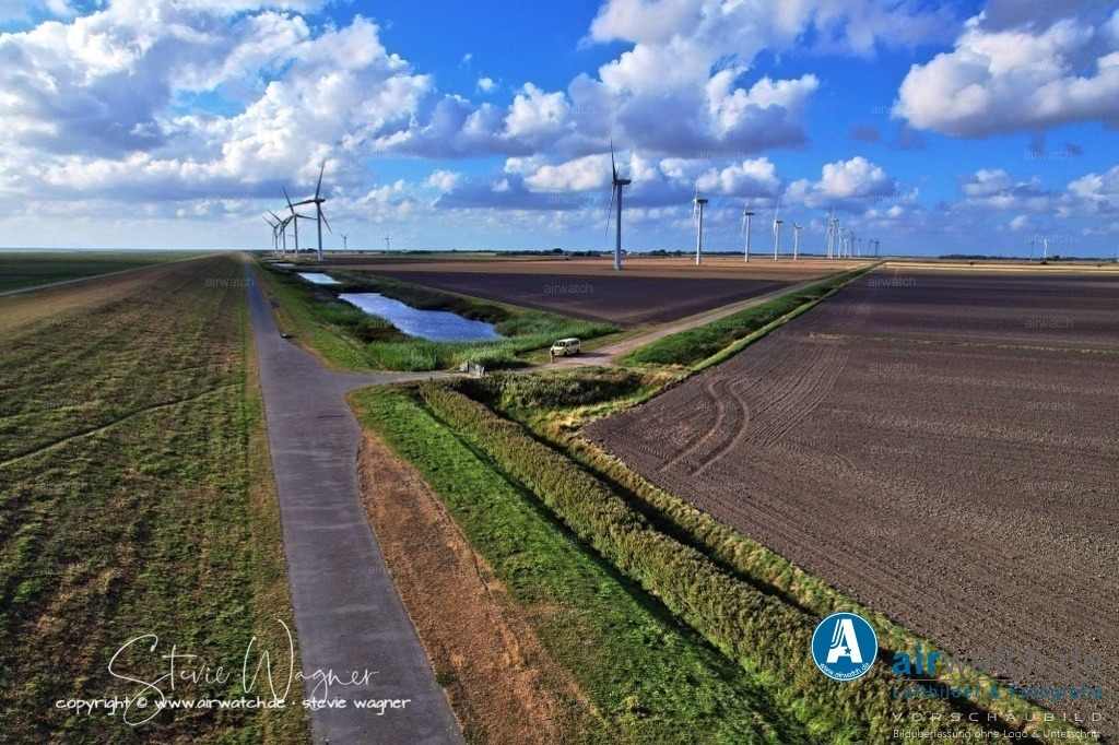 Windpark - Emmelsbüll-Horsbüll | Luftbild, Windenergieanlagen, Bürgerwindpark Emmelsbüll-Horsbüll, Windkraft, Windpark, Nordfriesland, 