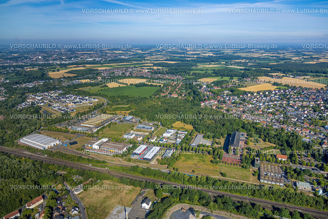 Hamm220700079 | Luftbild, Gewerbegebiet Sachsenweg, Baustelle mit Neubaugebiet Heimshof Ost am Sachsenring, Heessen, Hamm, Ruhrgebiet, Nordrhein-Westfalen, Deutschland