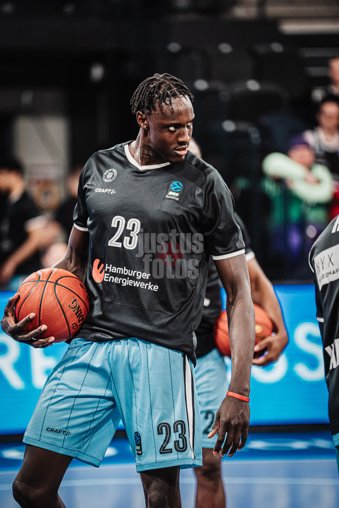 Basketball | Männer | Saison 2024/2025 | BKT EuroCup | Veolia Towers Hamburg vs. 7Bet-Lietkabelis Panevezys | 21.01.2025 | Kur Kuath (#23, Veolia Towers Hamburg)