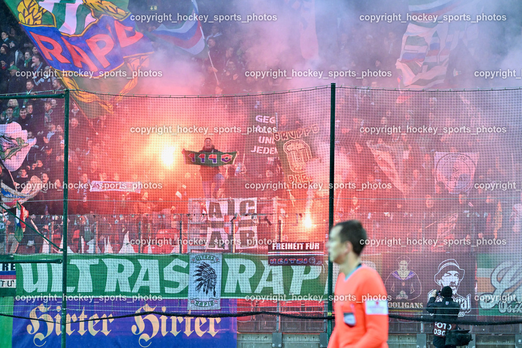 Austria Klagenfurt vs. SK Rapid 10.3.2024 | SK Rapid Fans, Ultras Rapid, Bengalen
