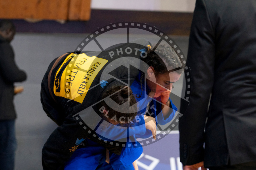 20240124PBB02121 | Fighters compete during the second day of the IBJJF European Championship in Paris, France, on January 24, 2024.