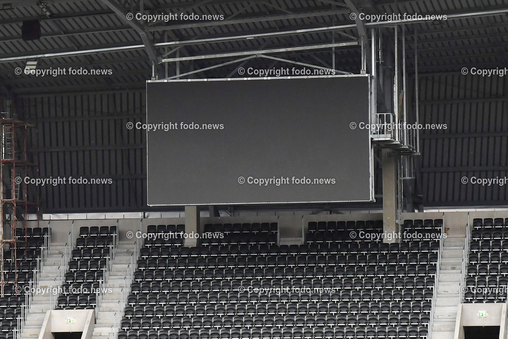 Raiffeisen Arena Linz_ Stadion_ Siegmund Gruber_ Praesident Lask Linz 31.01.2023-21 | 31.01.2023, Raiffeisenarena Linz, AUT, im Bild Raiffeisen Arena Linz, 60m2 Vidiwall
