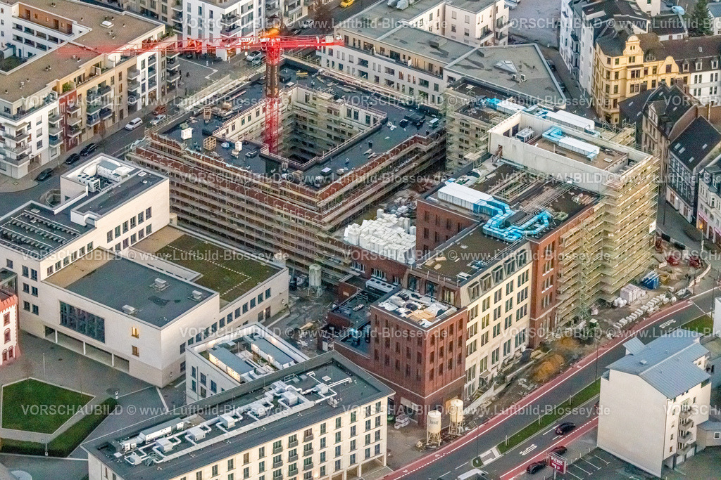 Dortmund230102633 | Luftbild, Baustelle für einen neuen Gebäudekomplex mit Wohnhaus und Geschäftshaus am Rudolf-Platte-Weg Ecke Hörder-Bach-Allee, am Phoenix-See, Hörde, Dortmund, Ruhrgebiet, Nordrhein-Westfalen, Deutschland