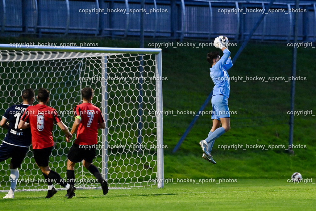 SC St. Veit vs. FC Nussdorf Debant | #1 Benjamin Unterwurzacher FC Nussdorf Debant, #7 Aleksandar Simic FC Nussdorf Debant, #9 Dominik Sporer FC Nussdorf Debant, SC St. Veit vs. FC Nussdorf Debant, SC St. Veit vs. FC Nussdorf Debant am 22.08.2025 in St. Veit an der Glan (Jacques Lemans Arena), Austria, (Photo by Bernd Stefan)