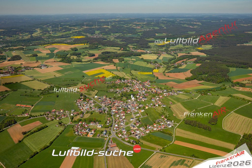 Troschenreuth Pegnitz Bild- Das Luftbild wurde 2025 vom UL-Flugzeug heraus erstellt ( keine Drohne ) - Hochauflösende Luftaufnahme -Nicht vergleichbar mit Google Maps oder Satelittenbilder- Die Geschenkidee !Mit Lizenz und Bildrechte bestellbar