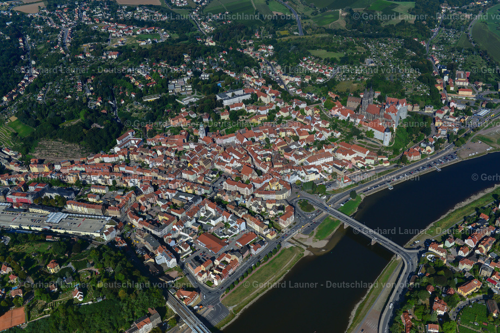 3636853 | MEIßEN 25.08.2016 Altstadtbereich und Innenstadtzentrum  in Meißen im Bundesland Sachsen, Deutschland // Old Town area and city center  in Meißen in the state Saxony, Germany Foto: Gerhard Launer