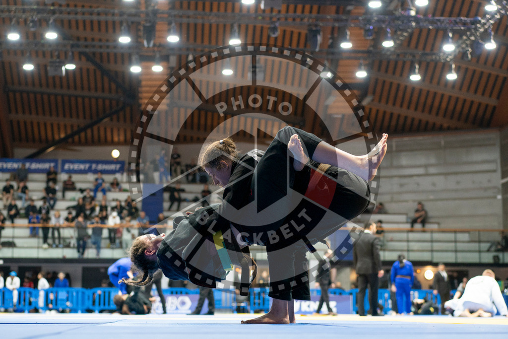20240124PBB01589 | Fighters compete during the second day of the IBJJF European Championship in Paris, France, on January 24, 2024.