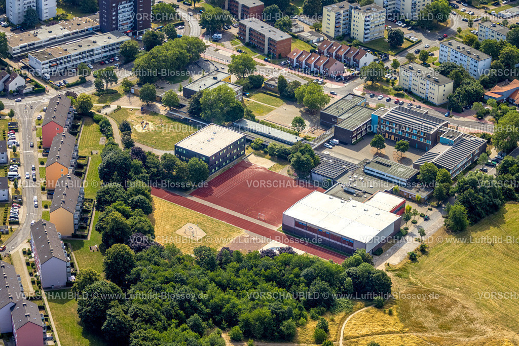 Kamp-Lintfort230707040 | Luftbild, Europaschule Kamp-Lintfort, Gestfeld, Kamp-Lintfort, Ruhrgebiet, Nordrhein-Westfalen, Deutschland