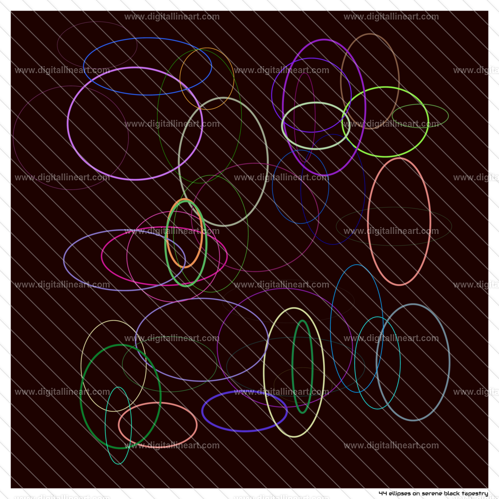 44-ellipses-serene-black-tapestry | digitallineart - Realisiert mit Pictrs.com
