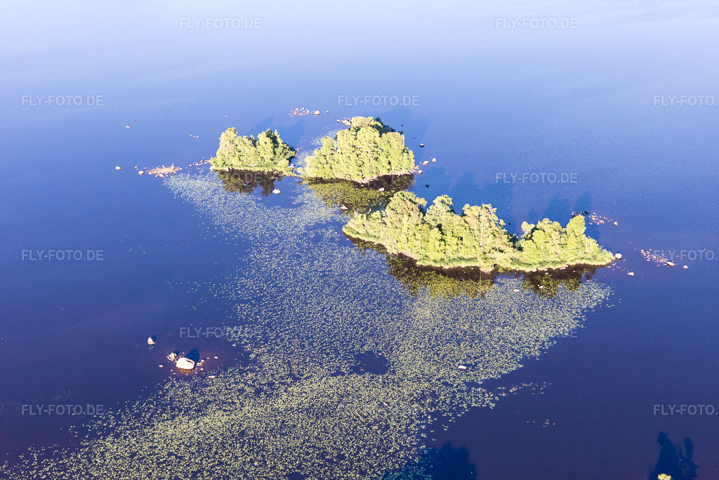 Luftbild: Ortsansicht in Skäggalösa im Bundesland Kronoberg in Schweden. Foto: IMG_108318.jpg vom 30.06.2018 durch Werner Riehm/FLY-FOTO.de