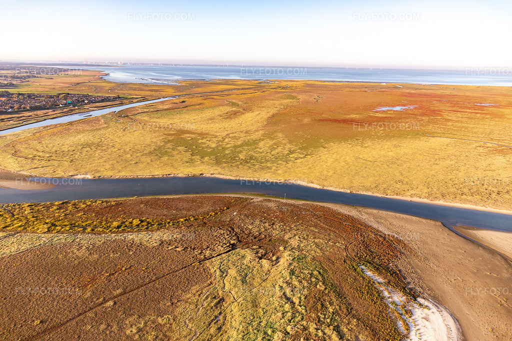 Aerial view: View of the town in Fanø in the state South Denmark, Denmark.Photo: IMG_118908.jpg taken on 09/21/2019 by Werner Riehm/FLY-FOTO.comResolution of the original: 5472 x 3648 px