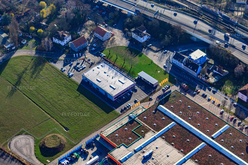 Luftbild: Mercedes-Benz Niederlassung Mannheim-Heidelberg-Landau im Ortsteil Maximiliansau in Wörth im Bundesland Rheinland-Pfalz in Deutschland. Foto: IMG_23057.jpg vom 02.12.2009 durch Werner Riehm/FLY-FOTO.deWWW.MERCEDES-BENZ-MANNHEIM.DE