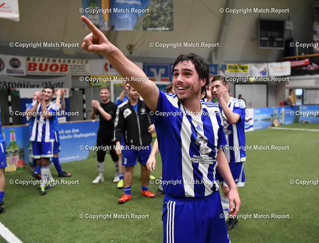 Hallenfussball; Stadtteilpokal Horb 2017/2018 | Hallenfussball; Stadtpokal Horb 2017/2018   04.01.201836. Turnier Ausrichter SV DiessenFINALESG Ahldorf / Muehlen - SG Dettlingen / Bittelbronn /DiessenJUBEL SG A /M; Matchwinner Pascal Trick (Mitte) erzielte das Tor zum 1-0 Sieg FOTO: Pressefoto ULMER/Markus UlmerxxNOxMODELxRELEASExx