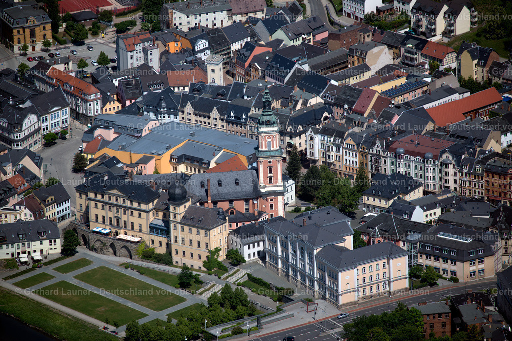 3803453 | Unteres Schloss und Stadtkirche St.Marien, Greiz
