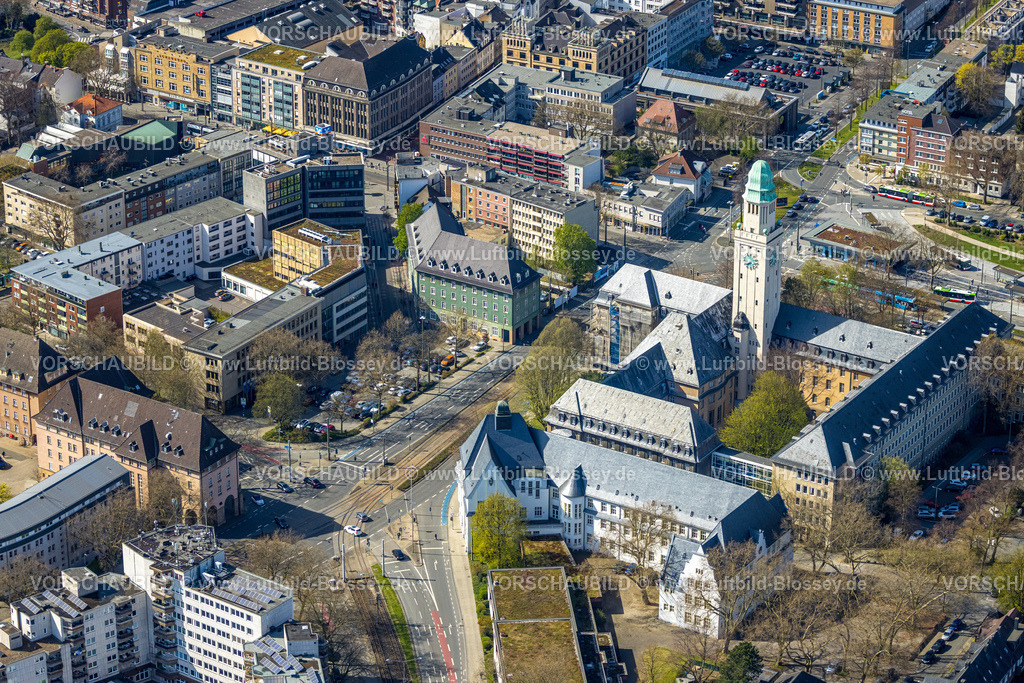 Gelsenkirchen220402847 | Luftbild, Rathaus Buer, Gelsenkirchen, Ruhrgebiet, Nordrhein-Westfalen, Deutschland