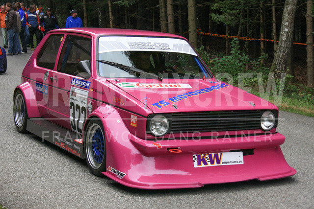 International Hill Climb Esthofen – St. Agatha 2008    | Race car action at the International Hill Climb Esthofen – St. Agatha, held on September 20–21, 2008, in Upper Austria. The image shows SCHNEIDER Valentin (VW Golf 16V), 322.     
